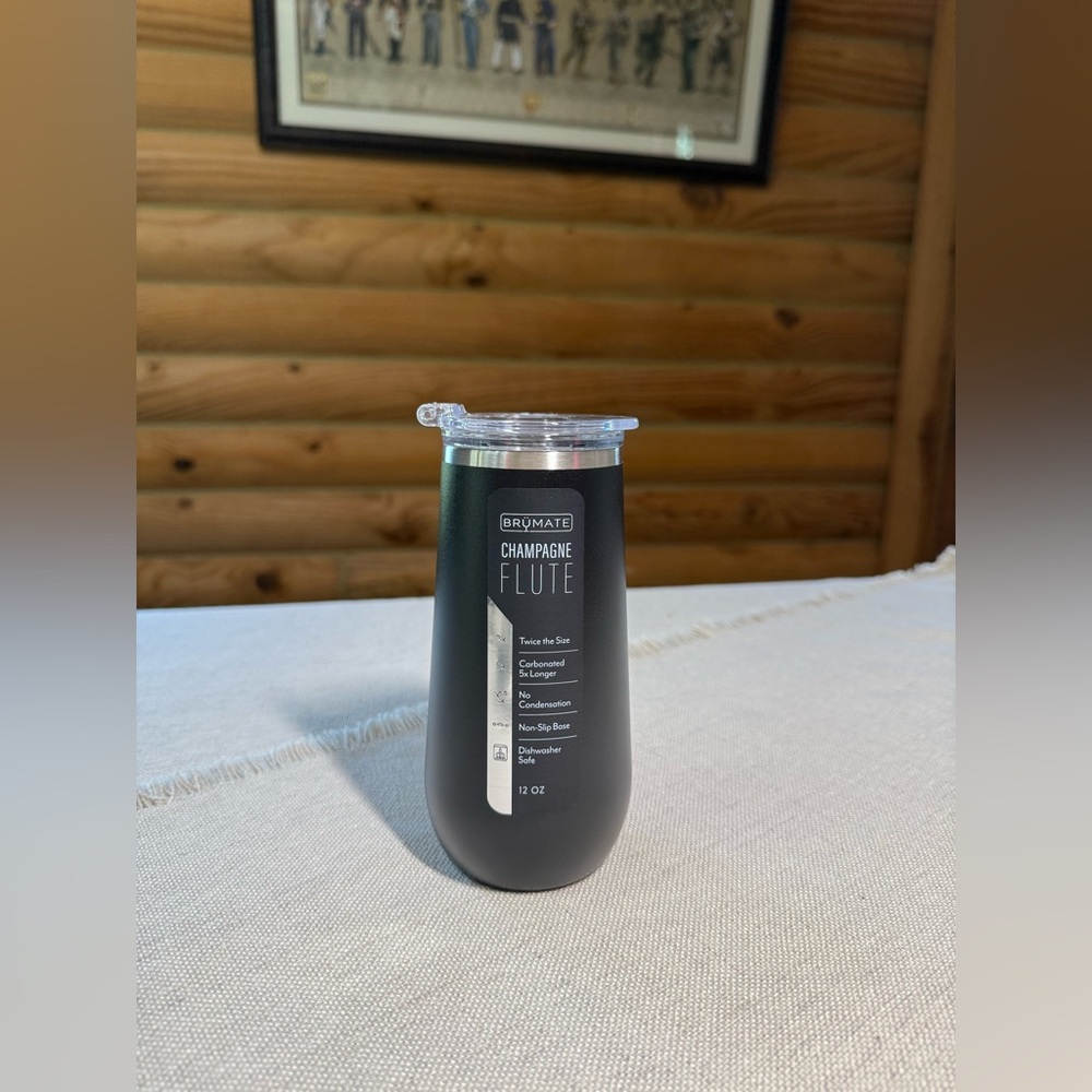 BRUMATE Champagne Flute * 12oz Matte Black